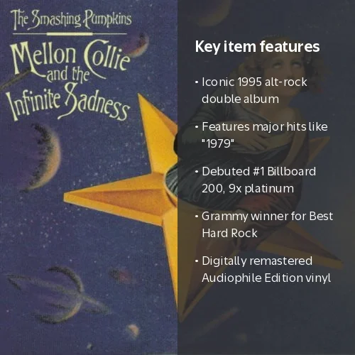 Virgin Records Us, Mellon Collie and The Infinite Sadness, 4 vinyl