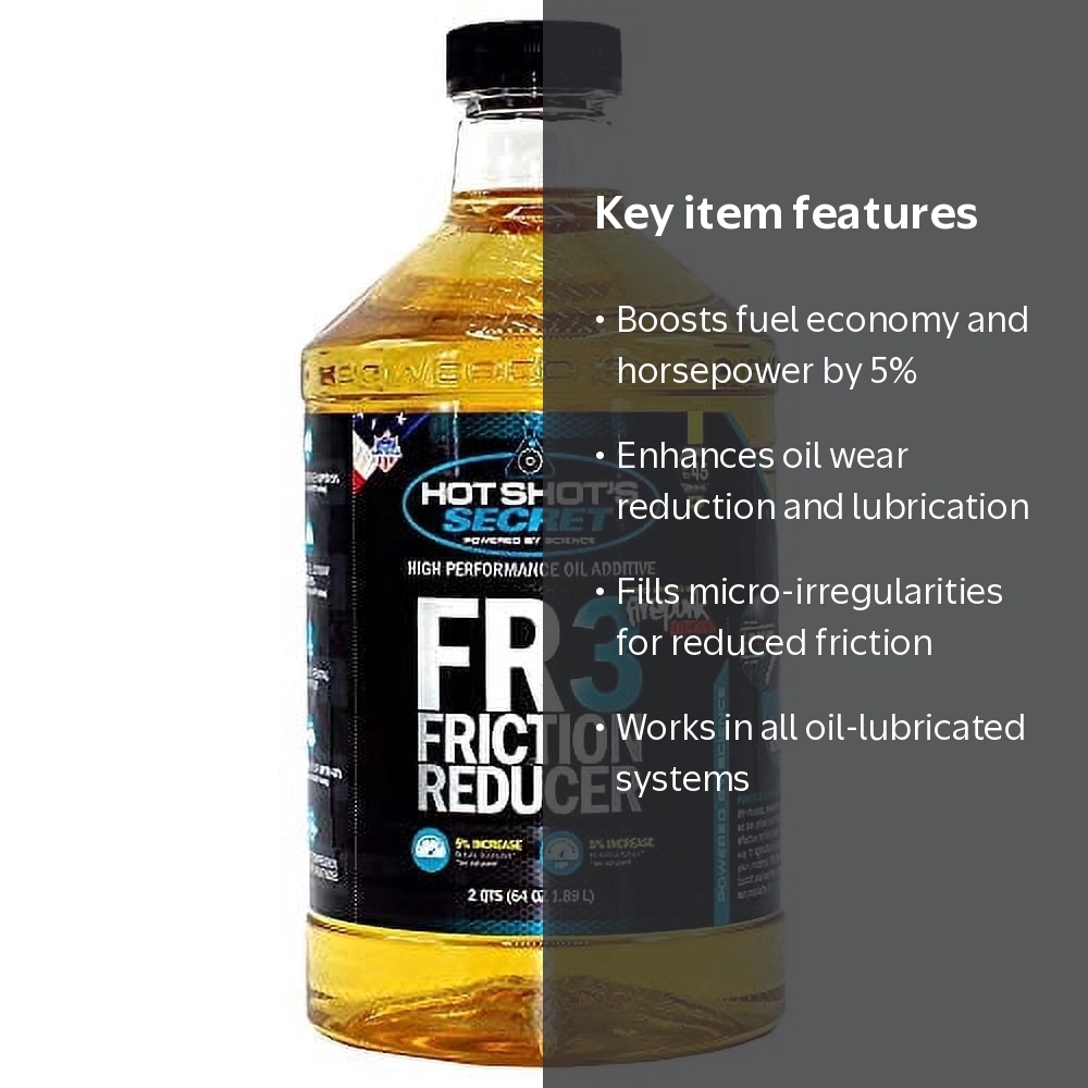 Hot Shot's Secret, Friction Reducer, 64 Fluid Ounce, Yellow Liquid