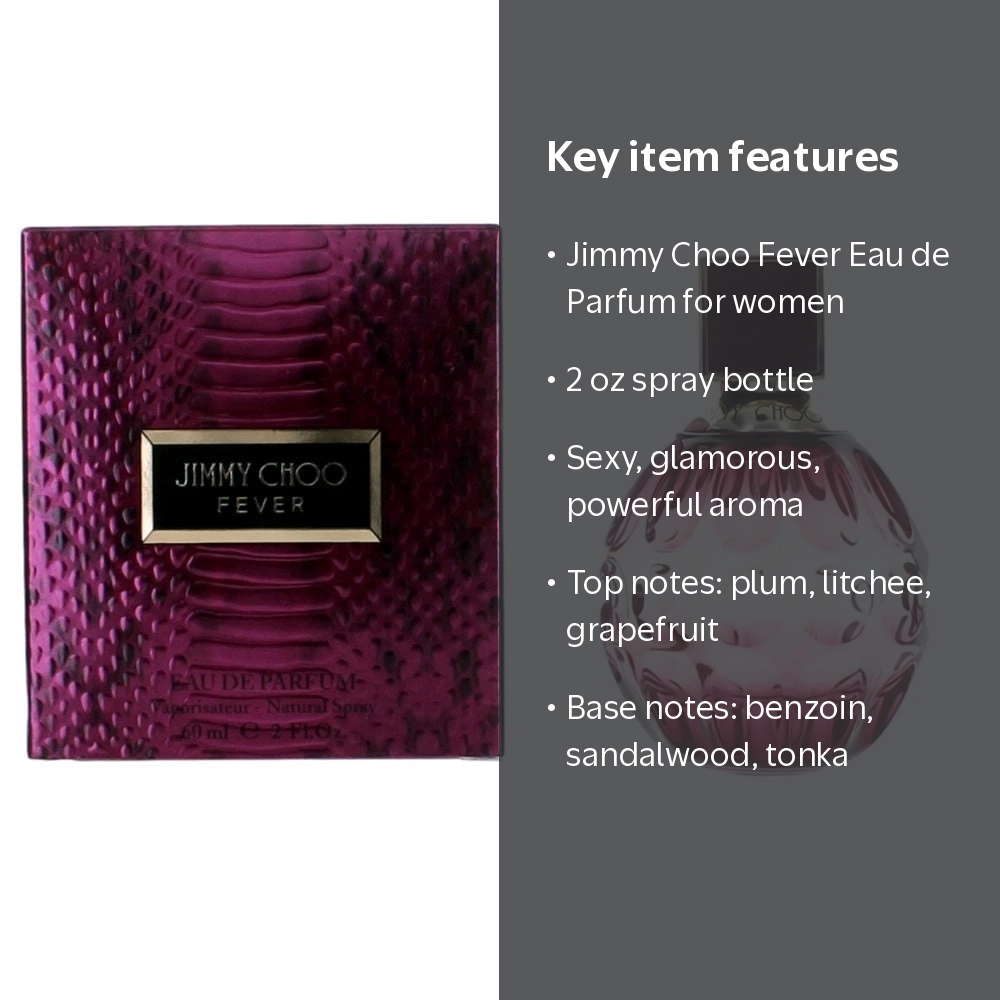 Jimmy Choo, Fever by Jimmy Choo, 2 oz EDP Spray for Women