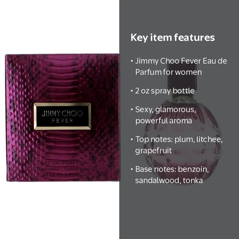 Jimmy Choo, Fever by Jimmy Choo, 2 oz EDP Spray for Women