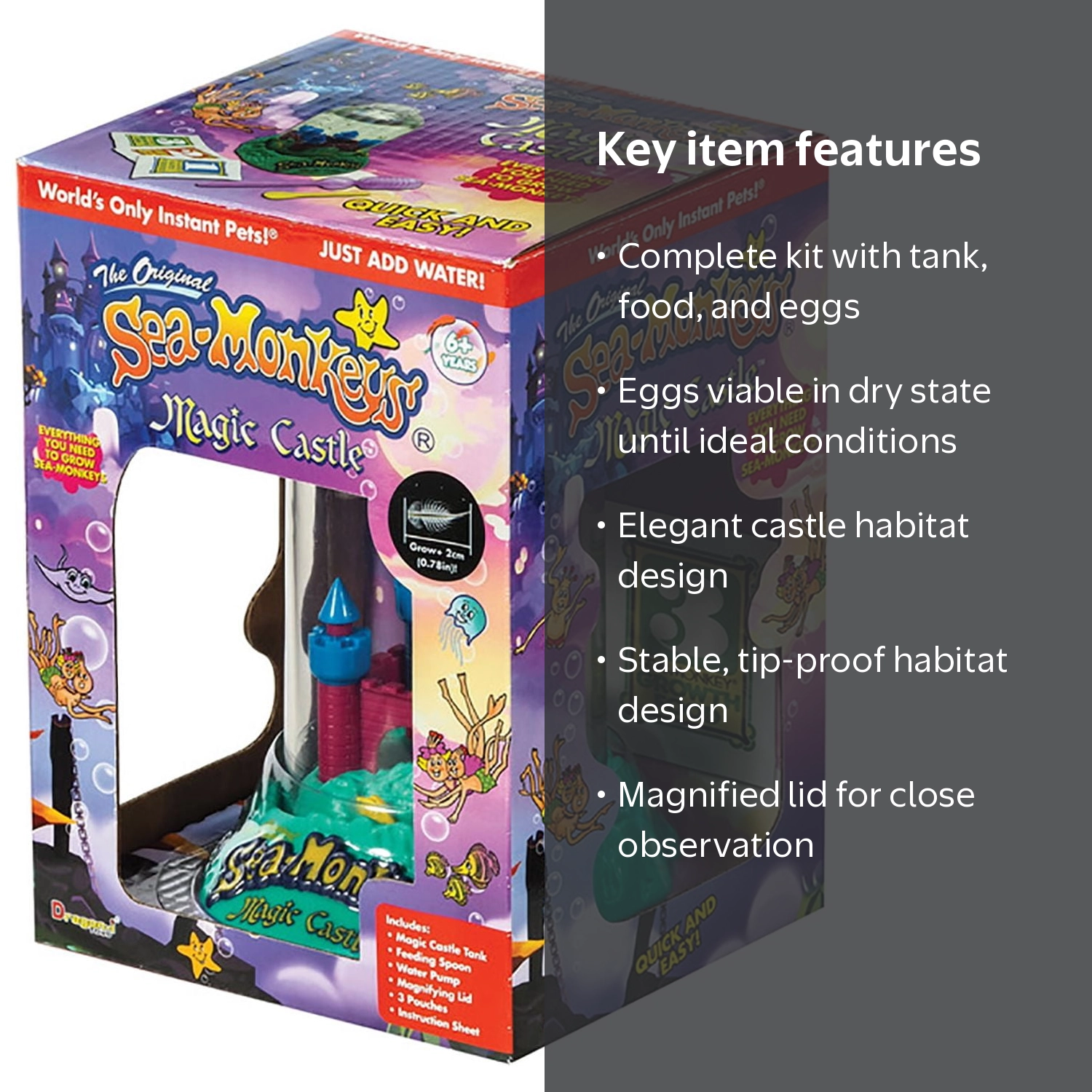 The Original Sea-Monkeys Magic Castle Kit - Everything You Need to