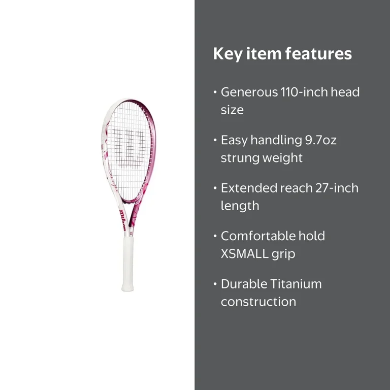 Wilson Hope Tennis Racquet - Walmart.com
