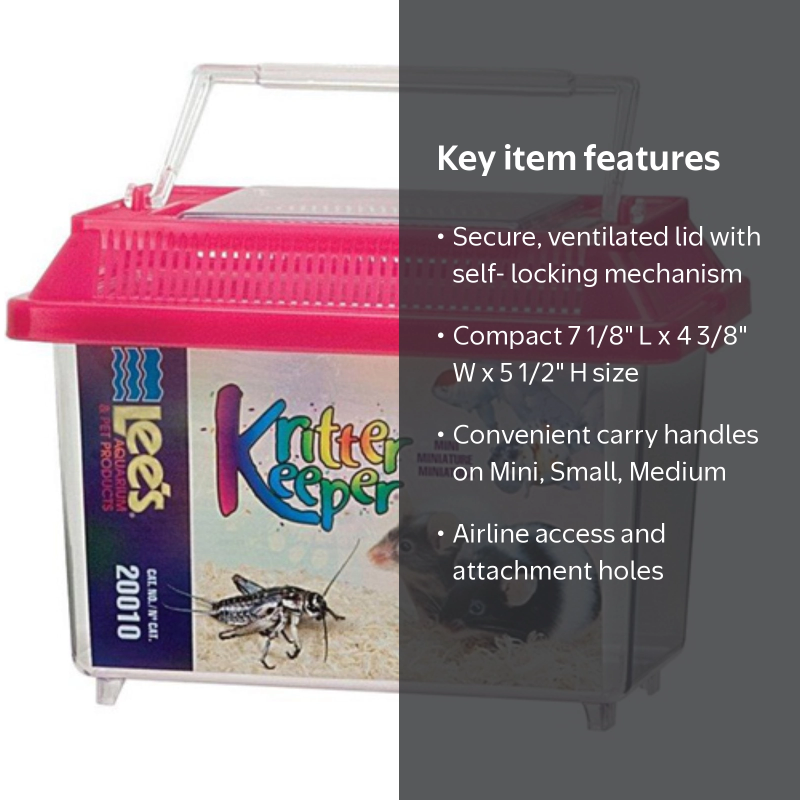 Lee's Aquarium Kritter Keeper, 7 1/8