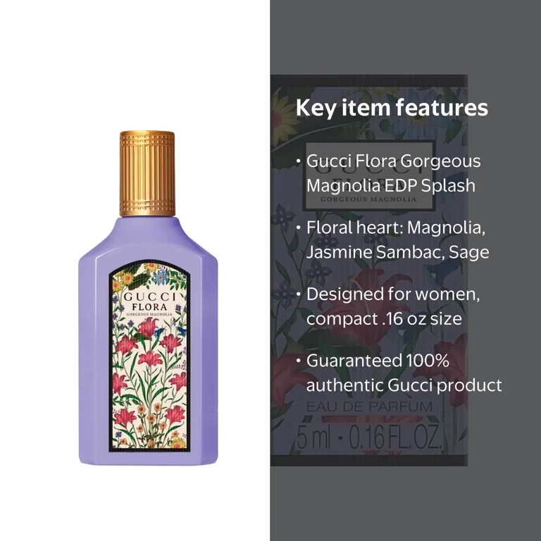Gucci, Flora Gorgeous Magnolia, .16 oz EDP Splash for Women