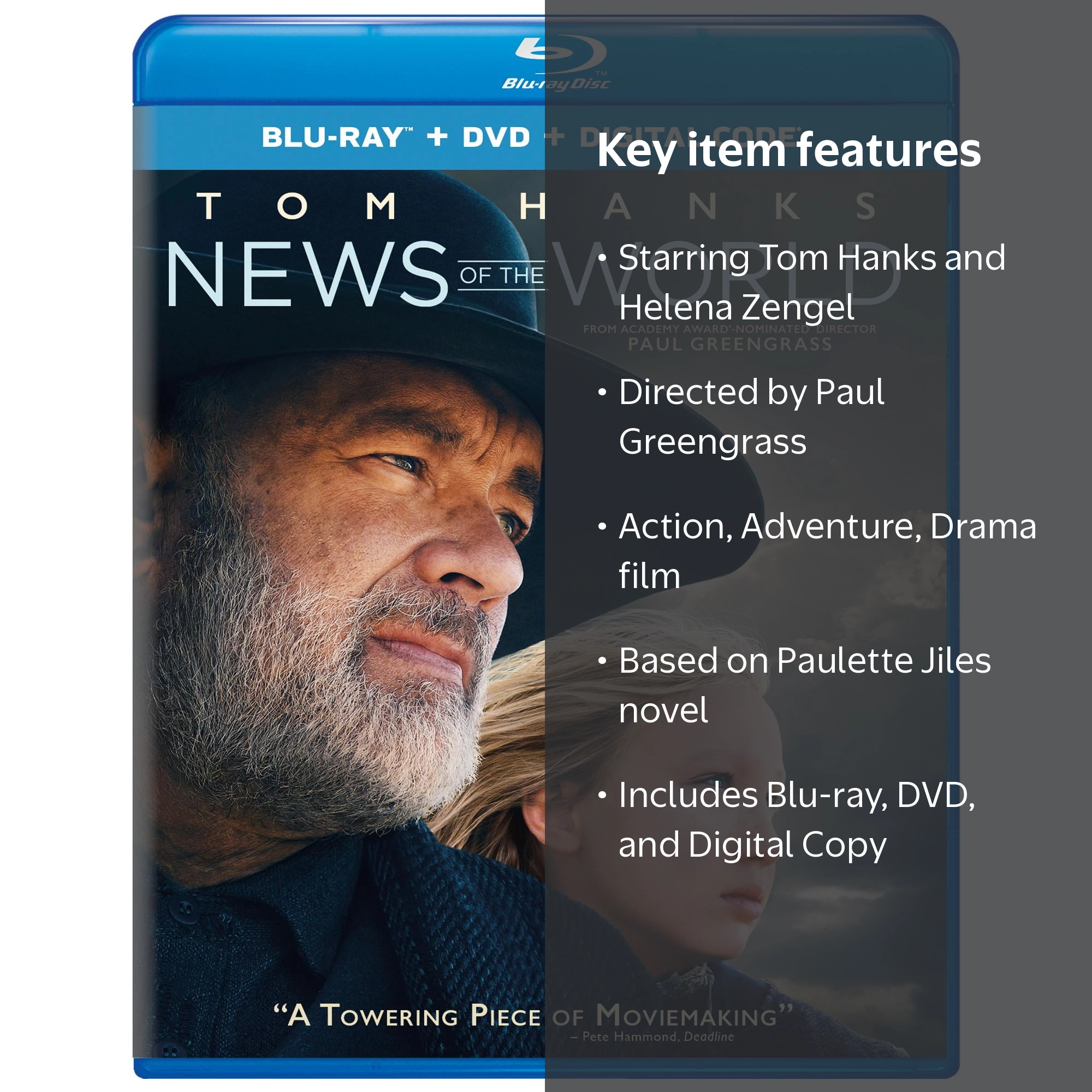 NEWS - NEWS DVD (Blu-ray)2016〜2018 News Of The World Blu-ray DVD Digital, PG-13, Action Adventure