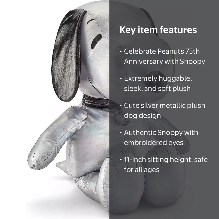 Kohls Cares Peanuts 75th Anniversary Snoopy Plush (Metallic) 11 Kohls Cares Peanuts 75th Anniversary Snoopy Plush (Metallic) 11