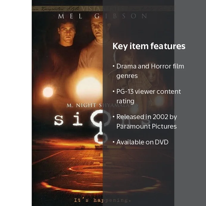 Paramount Signs DVD 2002 Drama with Crop Circle Mystery - Walmart.com