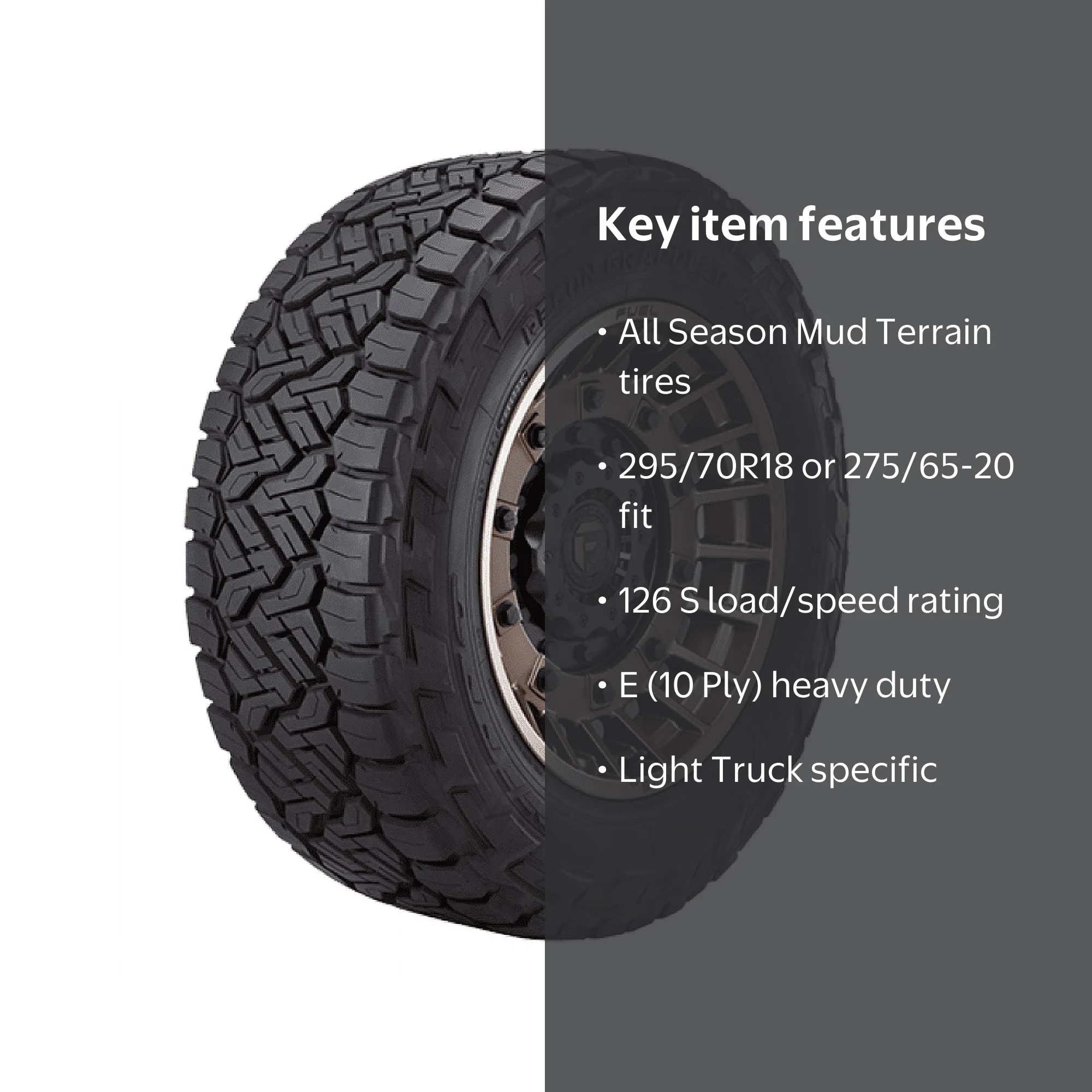 Nitto Recon Grappler 275/65-20 126 S Tire - Walmart.com