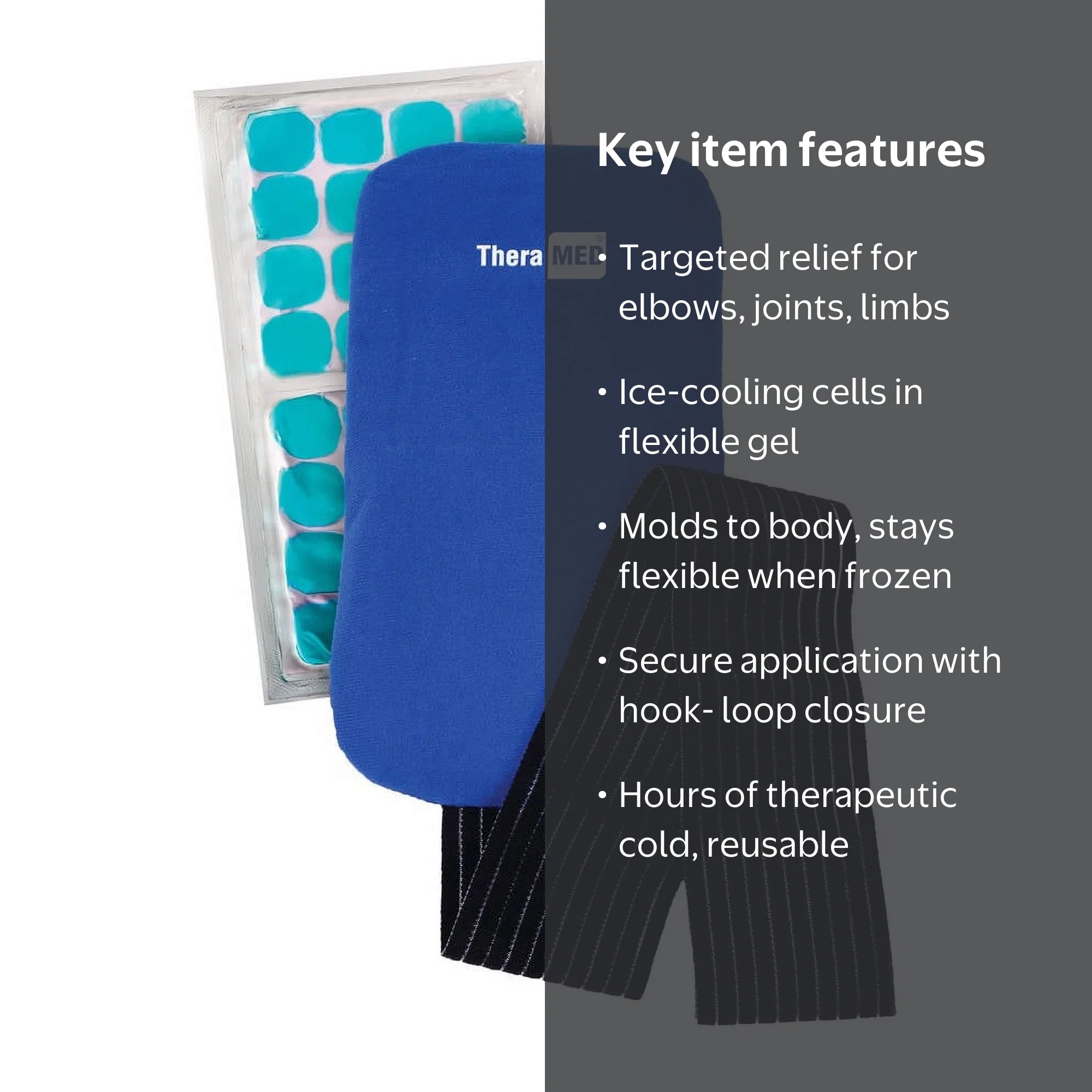Thera-Med Ice + Gel Cryo Icy Cold Pack for Injuries and Pain