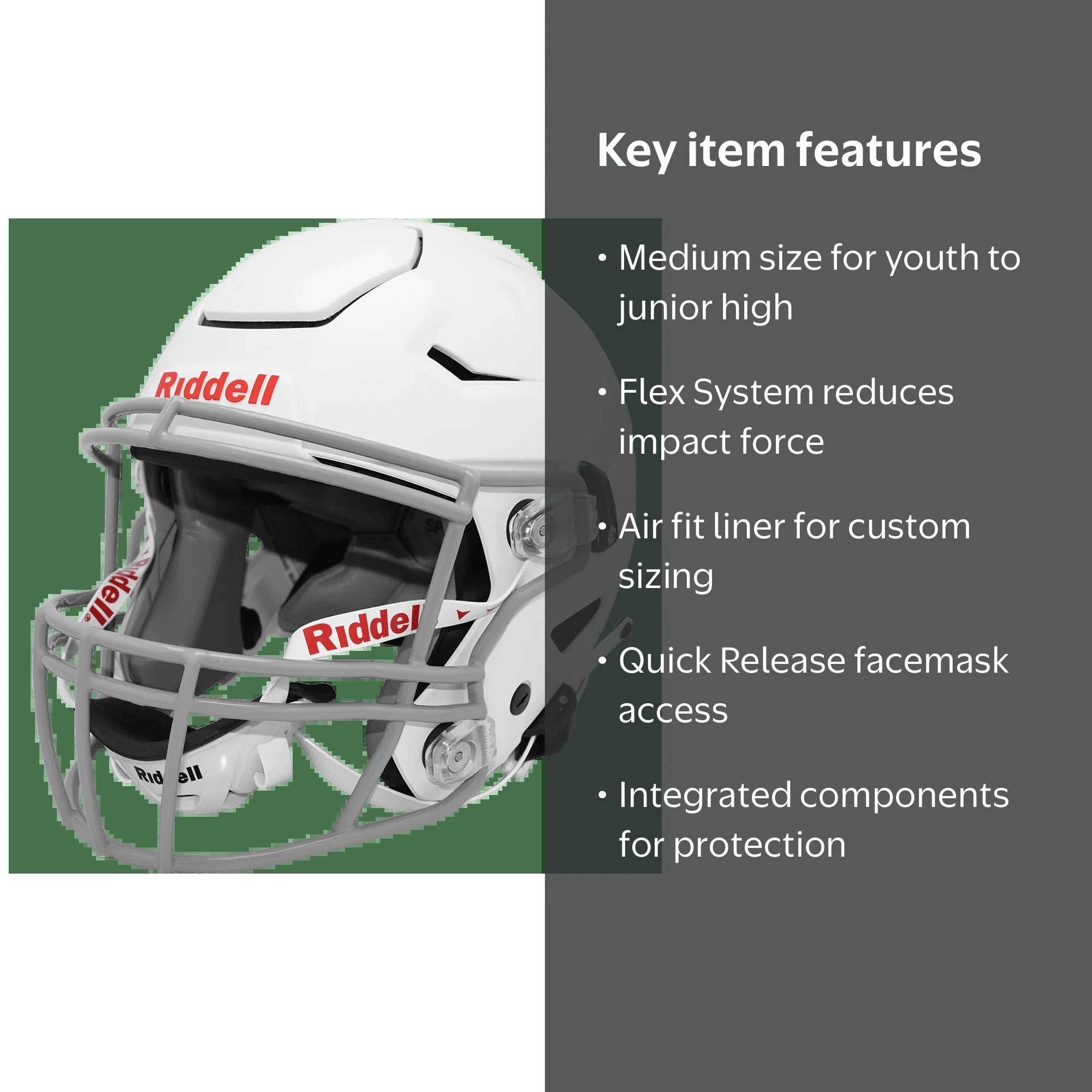 SpeedFlex Youth Helmet, White, Medium - Walmart.com