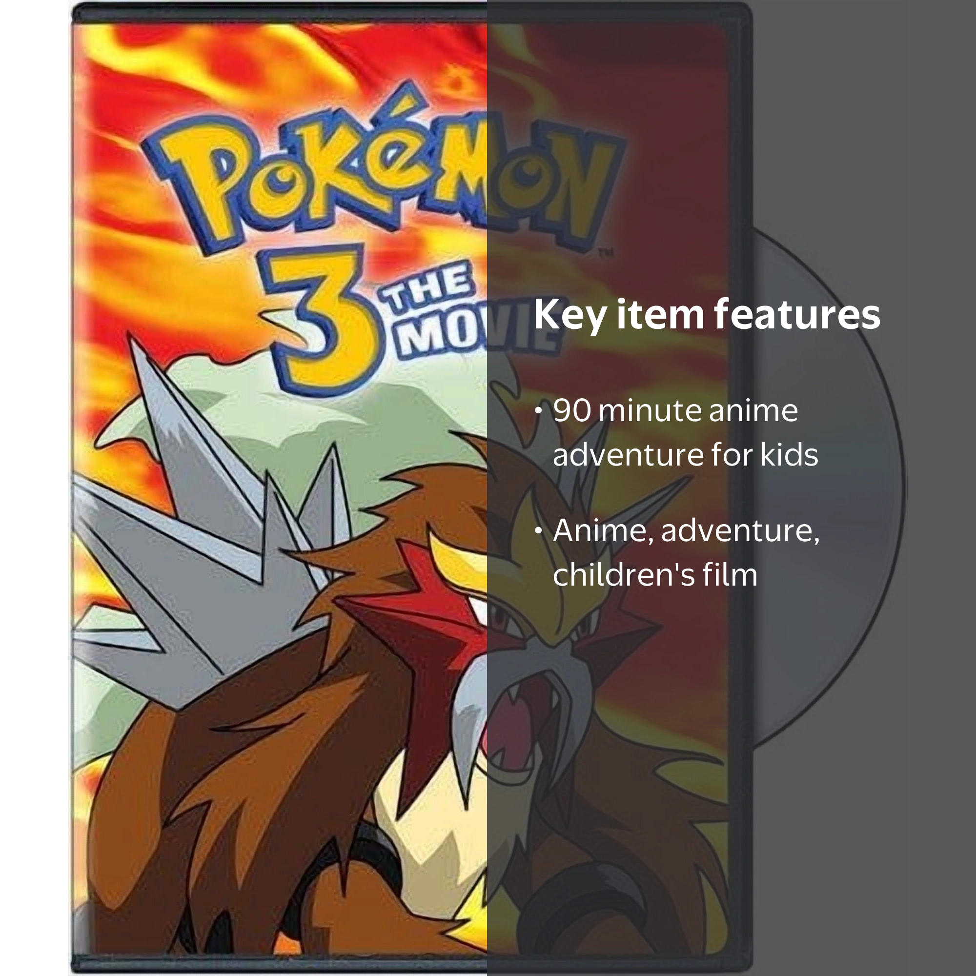VIZ Media, DVD, Pokemon 3 The Movie 90 mins, Anime Adventure