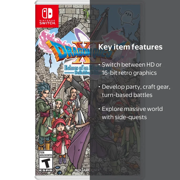 Nintendo, RPG Game, Dragon Quest XI S Definitive Edition - Walmart.com