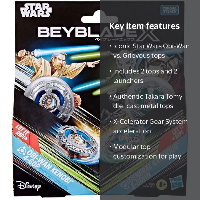 Beyblade X Star Wars Obi-Wan Kenobi & General Grievous Multi-Pack