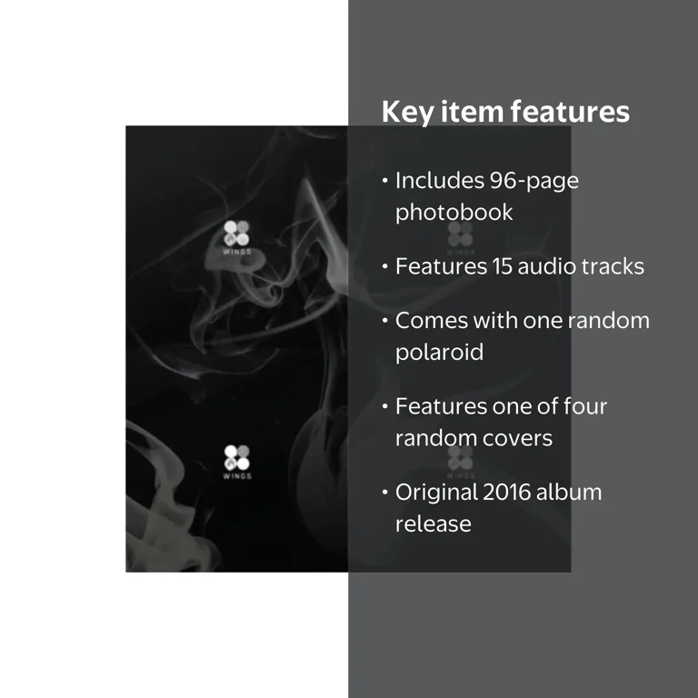BTS - Wings (Vol 2) (Random cover, incl. 96-page photobook and one