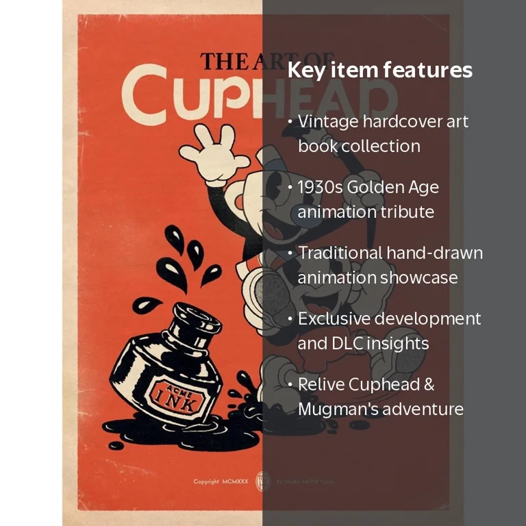 Dark Horse Books, Art Book, The Art of Cuphead Book 1, Hardcover