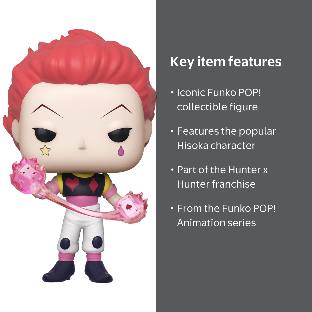 Funko POP! Animation Hunter x Hunter Hisoka, 3.75 inch - Walmart.com