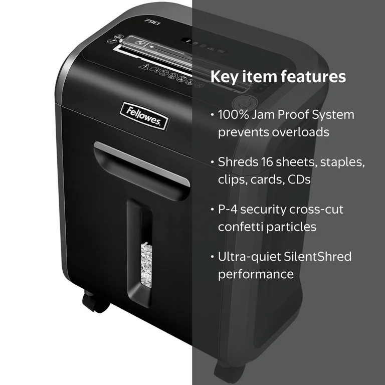 Fellowes, Powershred 79Ci cross-cut shredder, 16 sheets, Jam Proof Fellowes, Powershred 79Ci cross-cut shredder, 16 sheets, Jam Proof