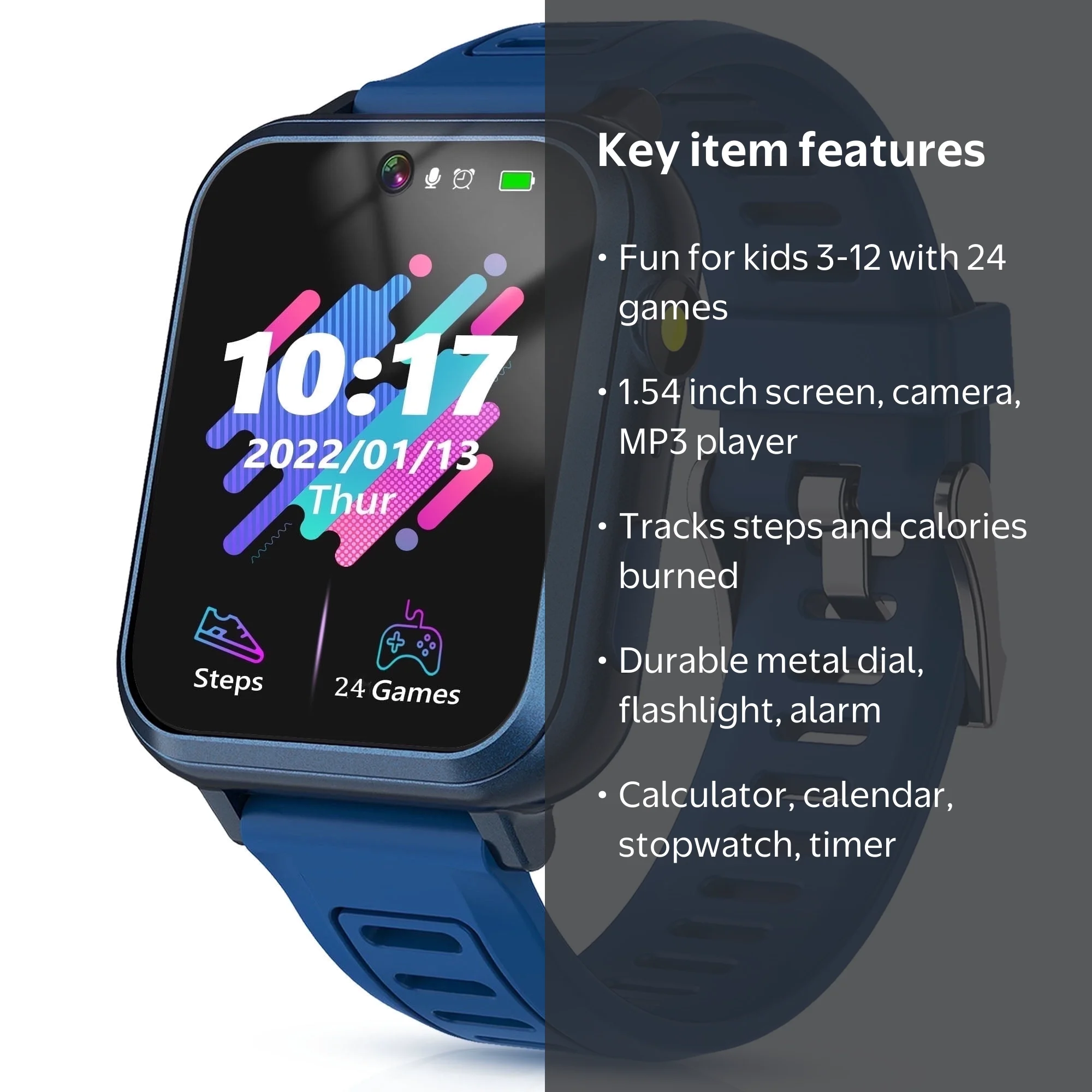 その他 Smart Watch SZBXD Kids Smart Watch, Sapphire-Blue Smartwatch with Camera