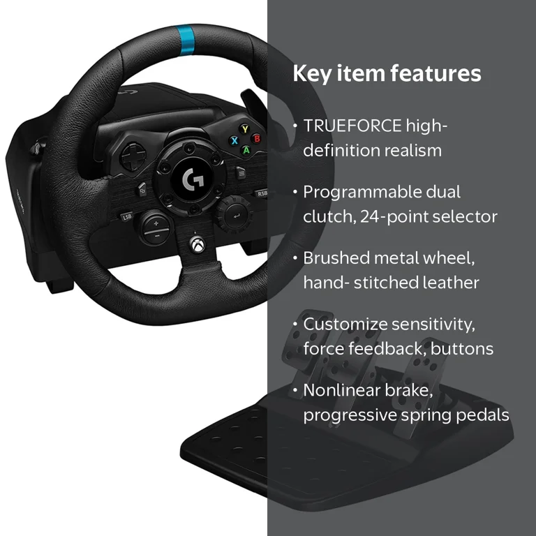 Logitech, Racing Wheel and Pedals, TRUEFORCE, Xbox Series X S, PC