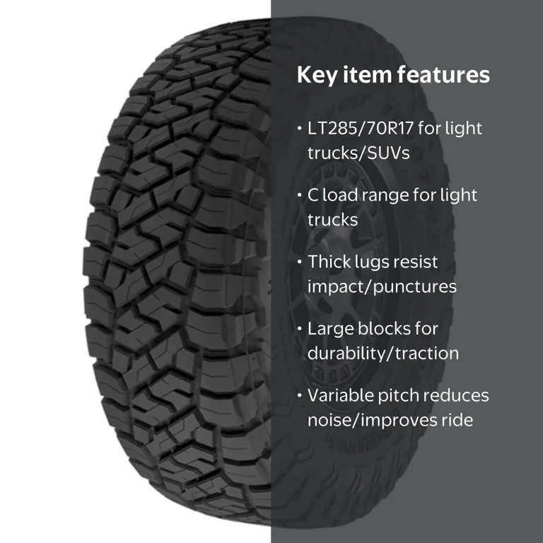 Toyo Open Country R/T Trail LT285/70R17 Light Truck Tire, Rugged