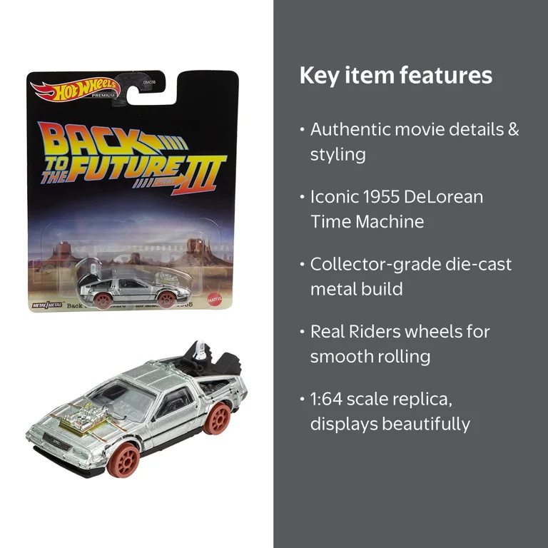 Hot Wheels Premium 1/64 Car Culture Retro 'Back to Future 3' 1955