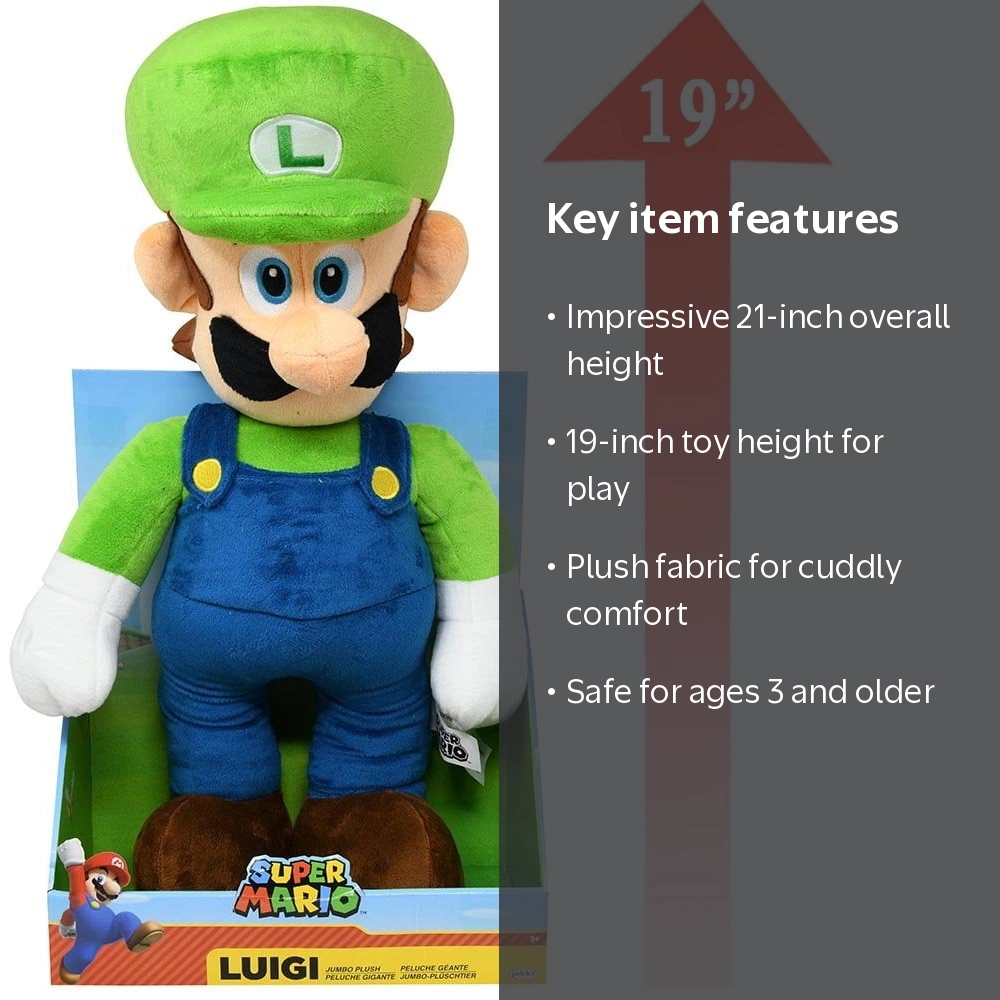 Nintendo - Jumbo Basic Plush Luigi 21