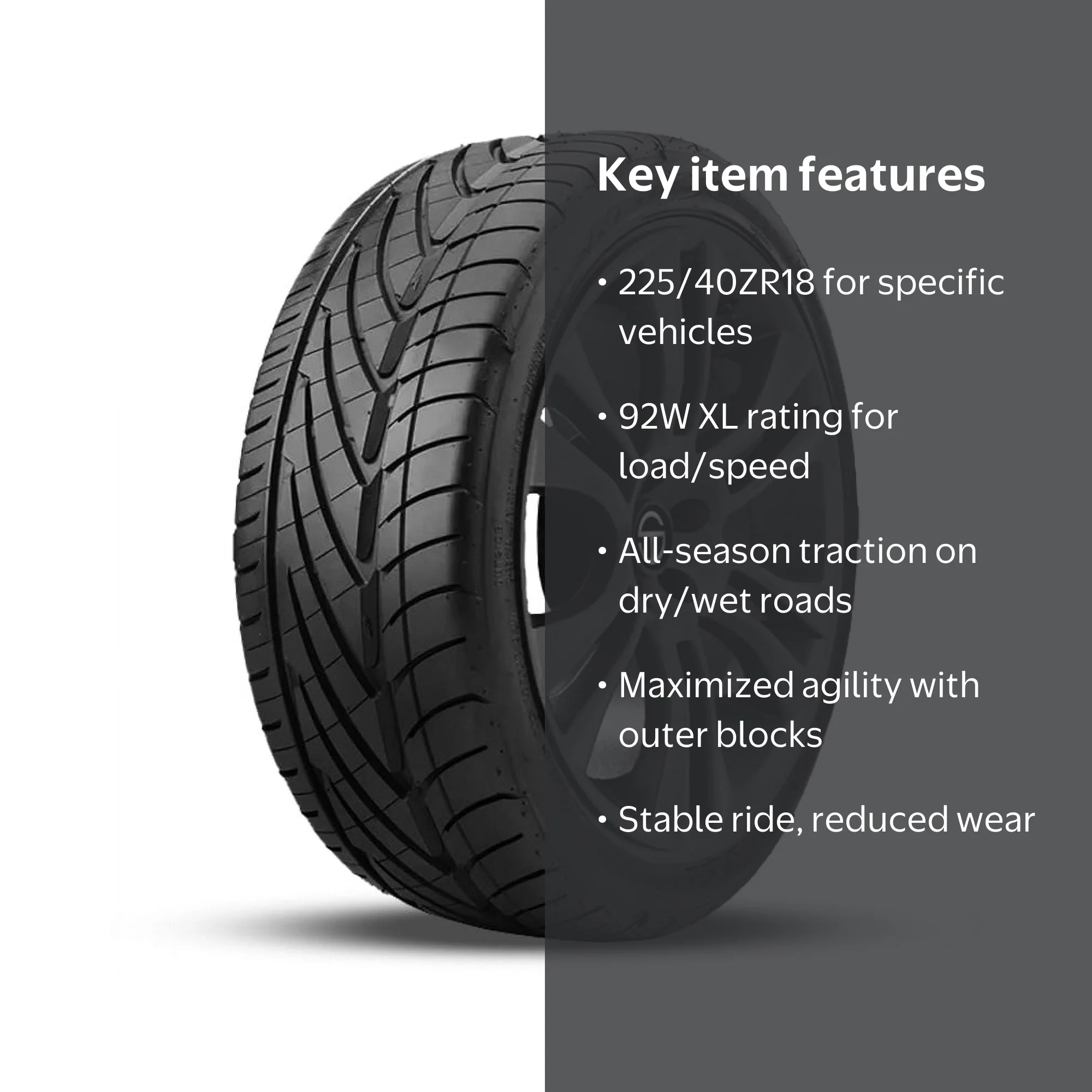 Free Shipping! Nitto Neo Gen 225/40ZR18 92W XL Passenger Tire for