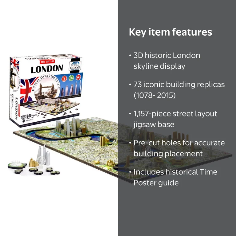 4D Cityscape: 4D London Cityscape Time Puzzle (Other) - Walmart.com