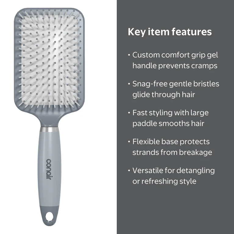 Conair Smooth & Effortless Ultra Paddle Hairbrush with Nylon