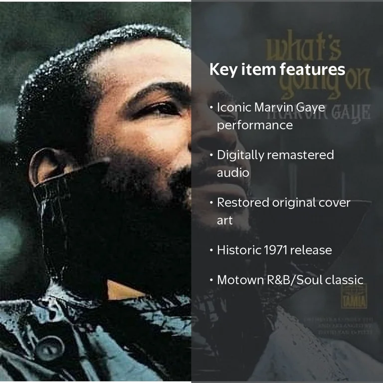 Motown, Marvin Gaye - What's Going on, Music & Performance, CD