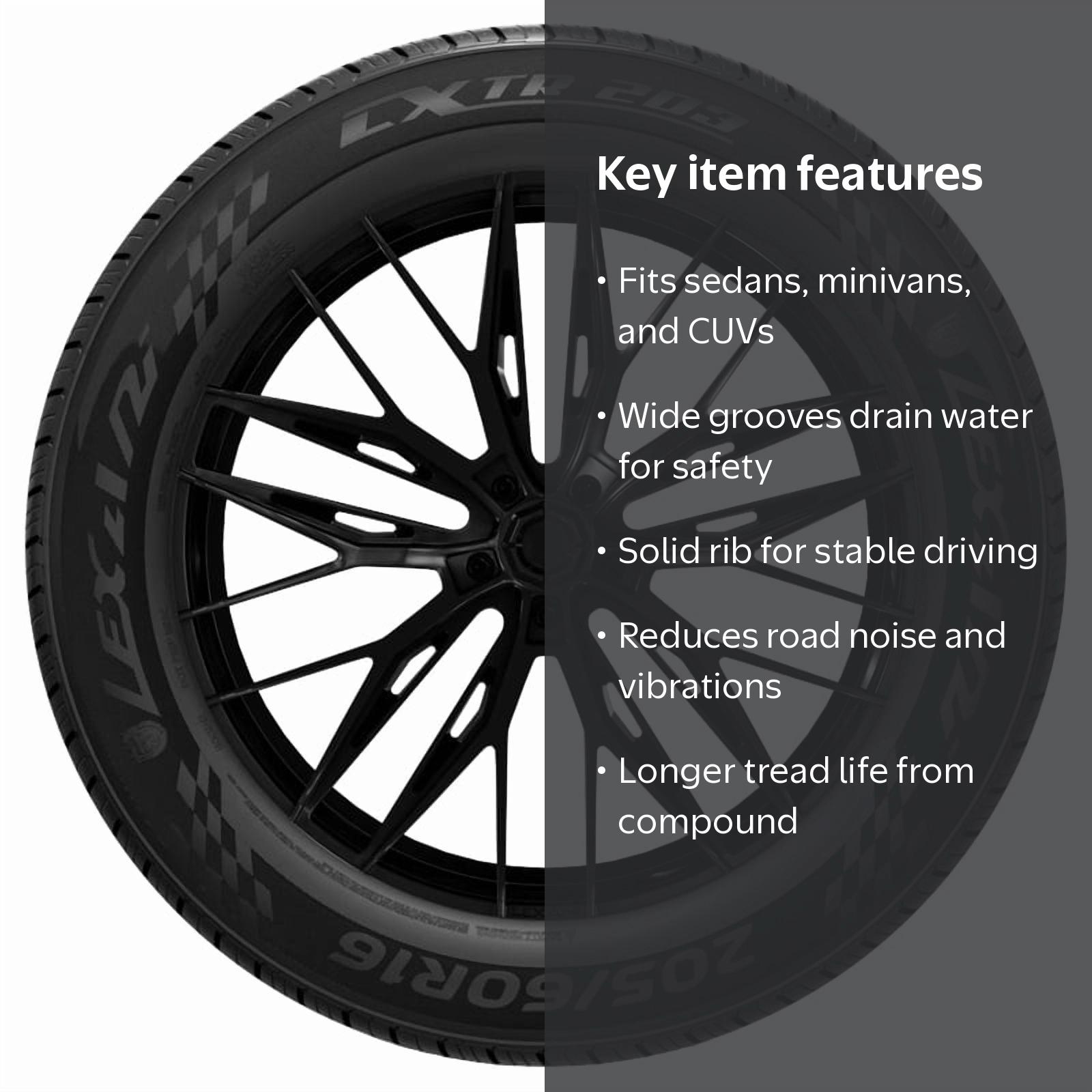 Lexani LXTR-203 All Season 195/65R15 91V Passenger Tire - Walmart.com