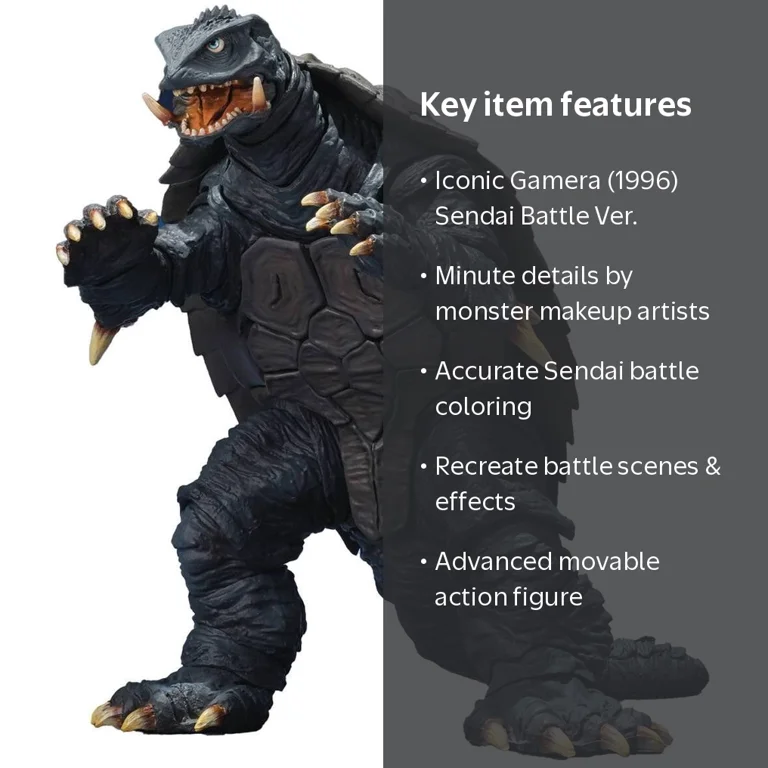 BANDAI HOBBY, Gamera, Sendai Decisive Battle Ver, Action Figures