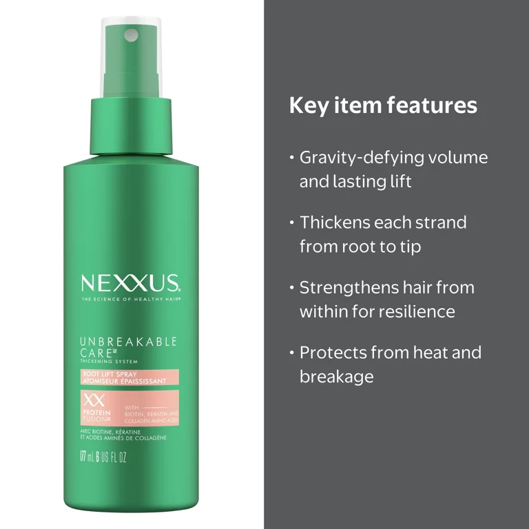 Nexxus Root Lift Thickening Hairspray 6 oz Unbreakable Care for