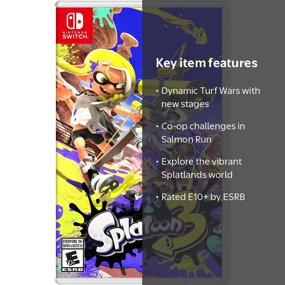 Nintendo Splatoon 3 Standard Edition - Adventure Game Options for