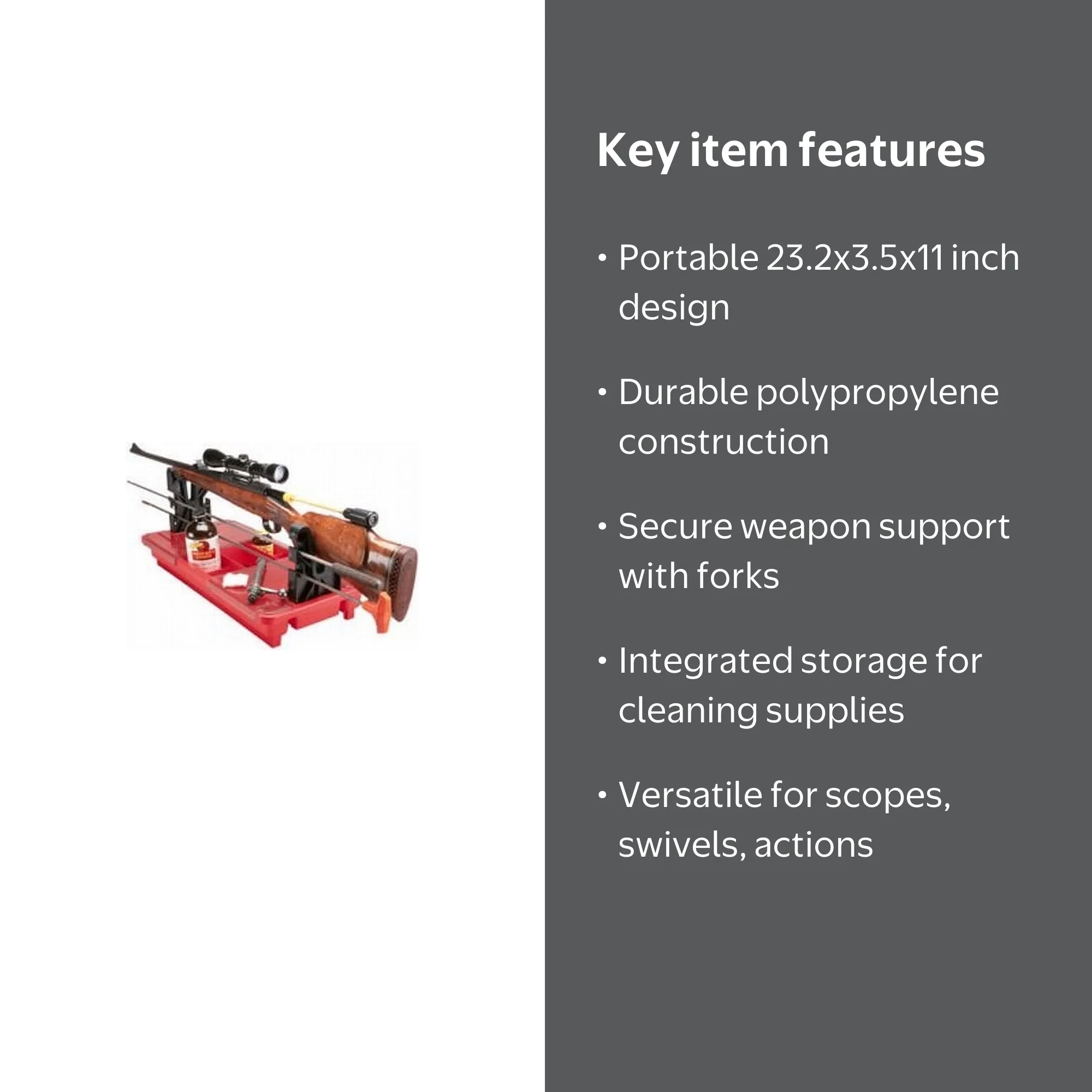 MTM PORTABLE RIFLE MAINTENANCE CENTER - Walmart.com