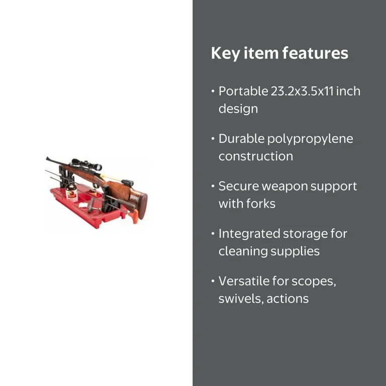MTM PORTABLE RIFLE MAINTENANCE CENTER - Walmart.com