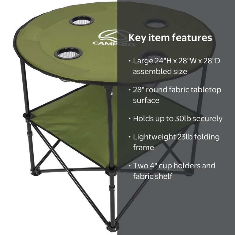 Camp & Go, Portable Table, 28