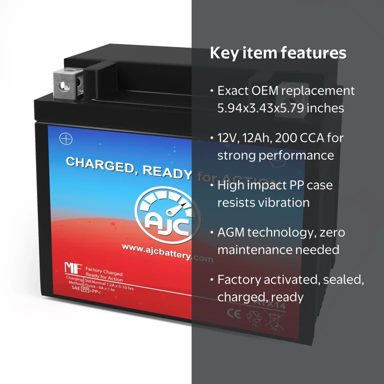 Honda Pioneer 1000 1000CC 12V UTV Replacement Battery (2000-2018