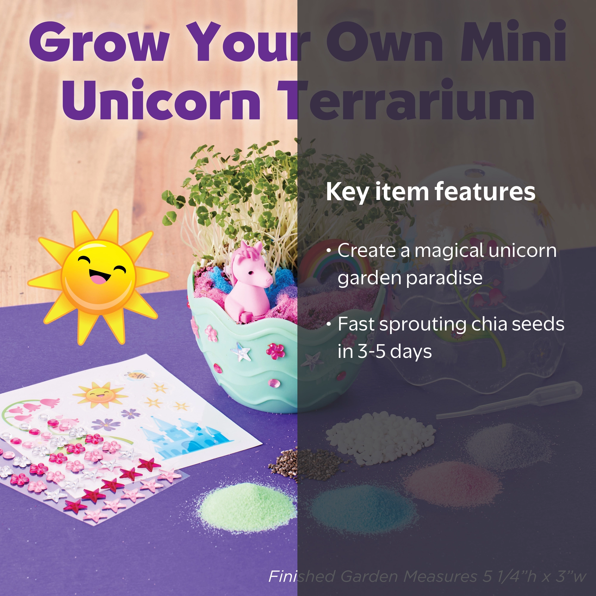 Creativity for Kids Mini Garden - Unicorn Easter Basket Filler