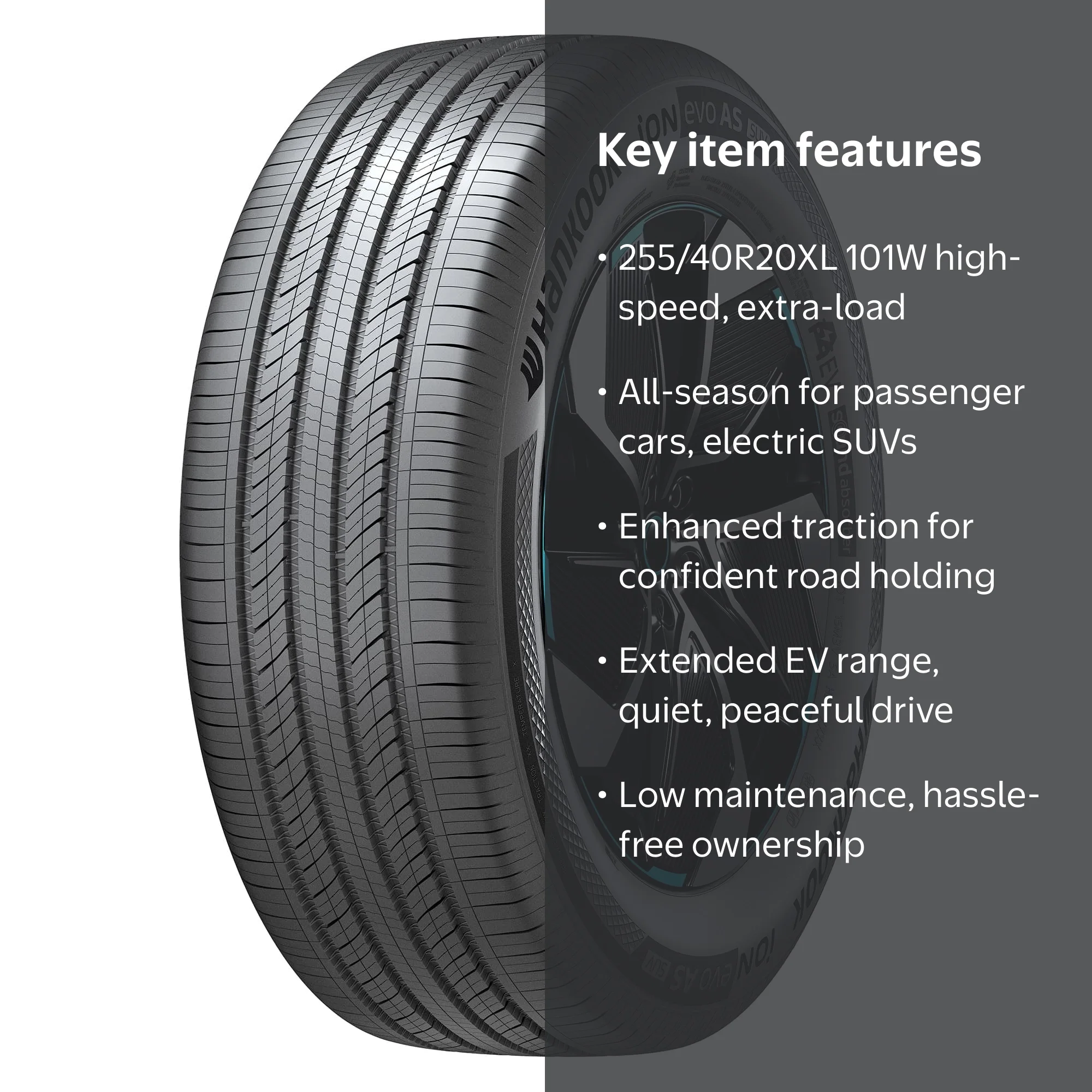 Hankook iON evo AS SUV (IH01A) 255/40R20 101W XL All-Season Tire