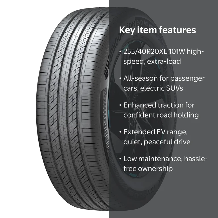 Hankook 255/40ZR20 4本 2024年製 Hankook iON evo AS SUV (IH01A) 255/40R20 101W XL All-Season Tire