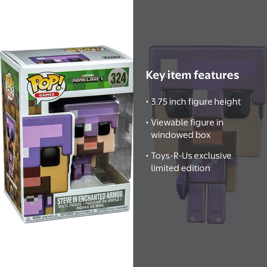 Minecraft Funko POP! Video Games Steve in Enchanted Armor Vinyl