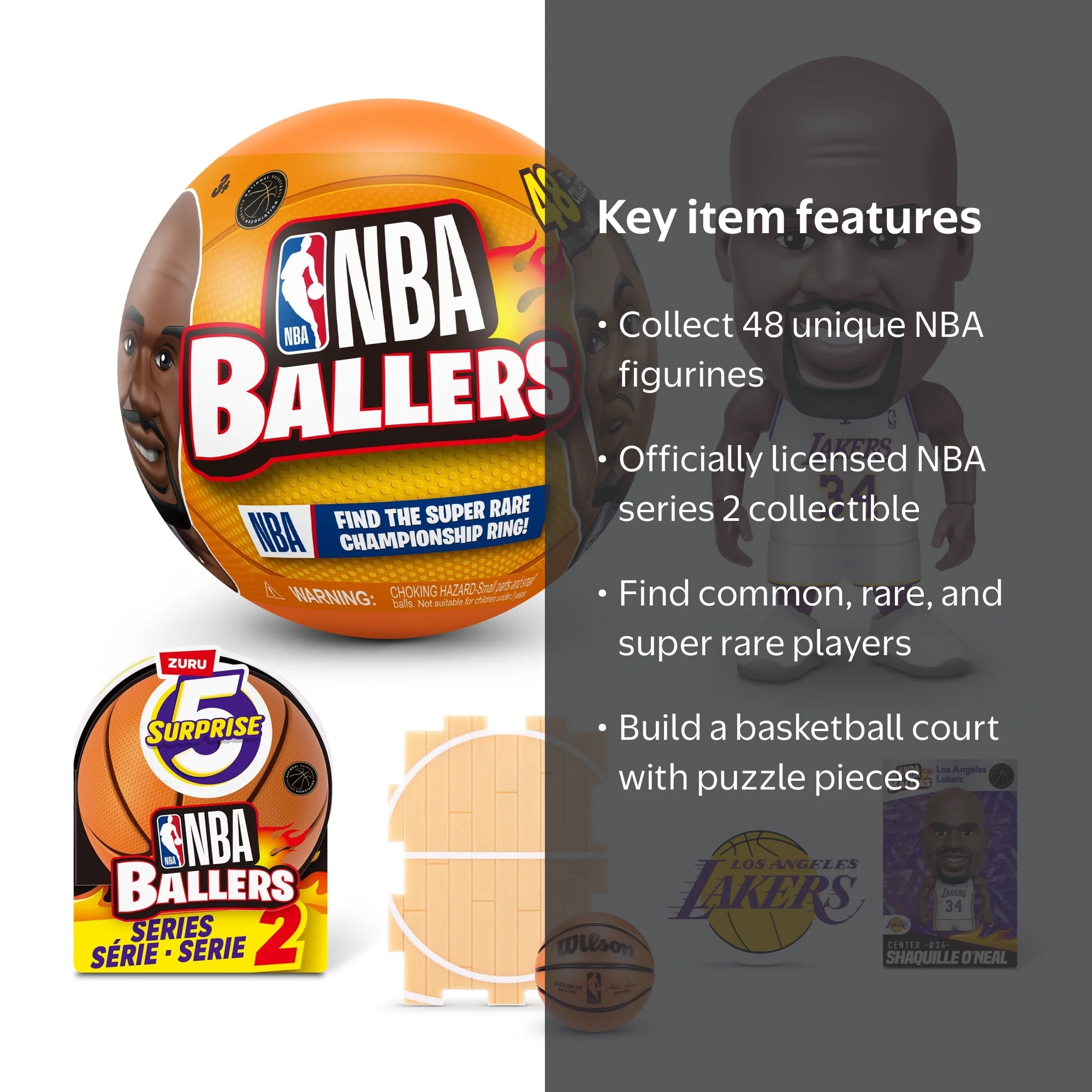 BALLERS, 5 Surprise NBA Ballers Series 2 Collectible Capsule
