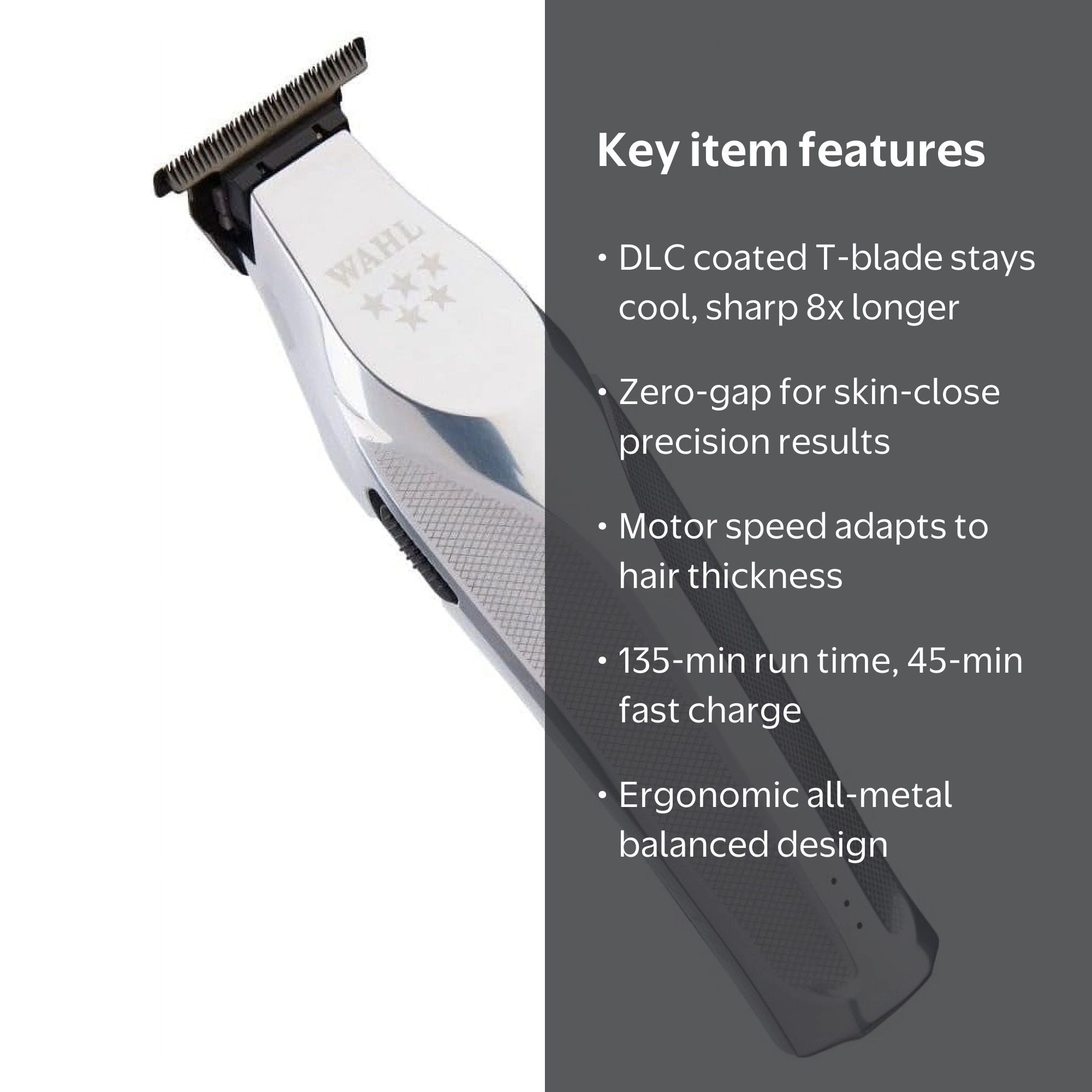 Wahl Professional 5 Star Series Hi-Viz Trimmer with Slim Neck