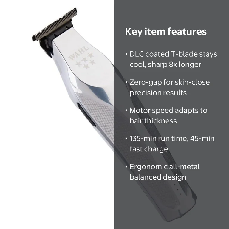 Wahl Professional 5 Star Series Hi-Viz Trimmer with Slim Neck