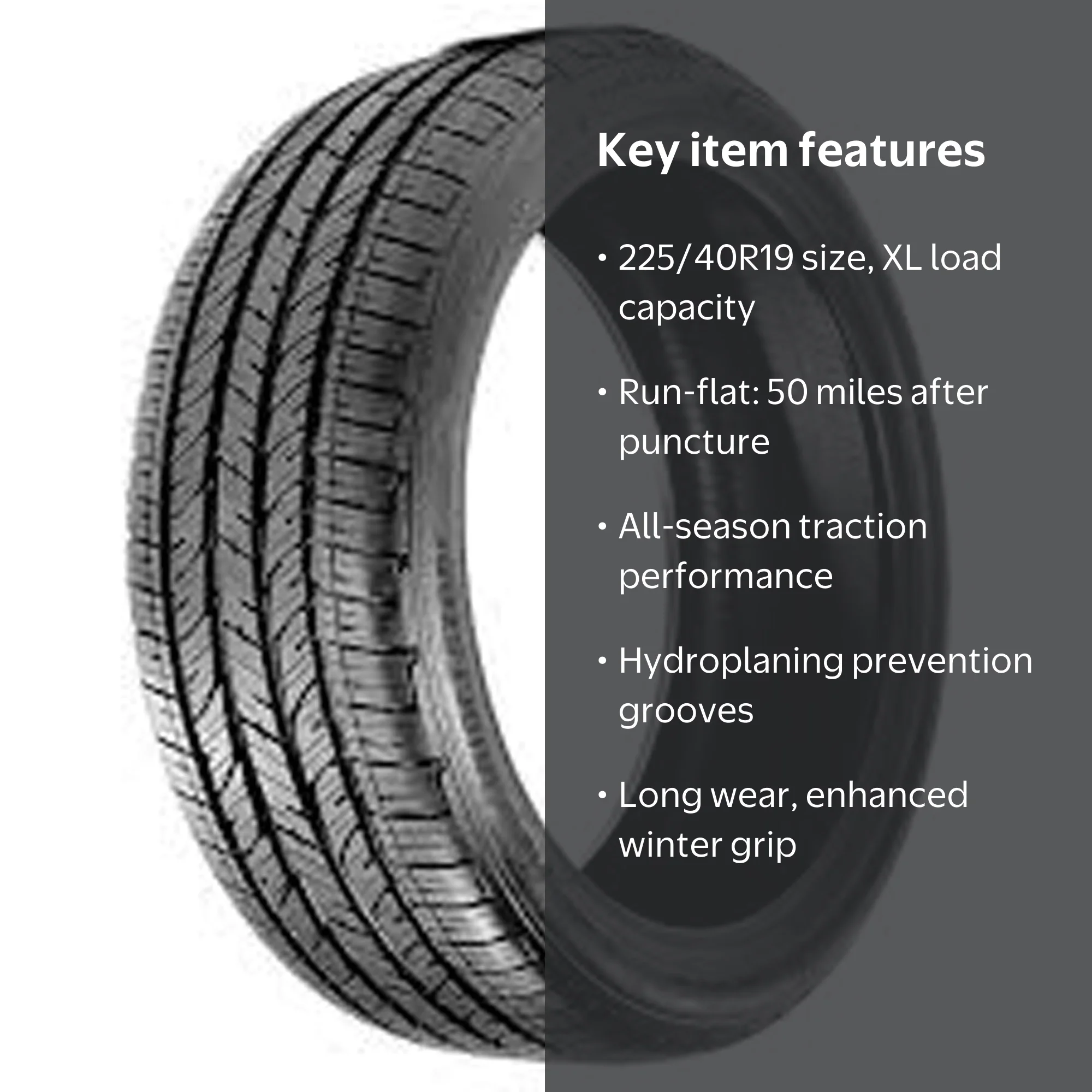 225/40/19夏タイヤ☆ ブリヂストントランザRFT2023年製2本セット Bridgestone Turanza LS100 A RFT All Season 225/40R19 93H XL