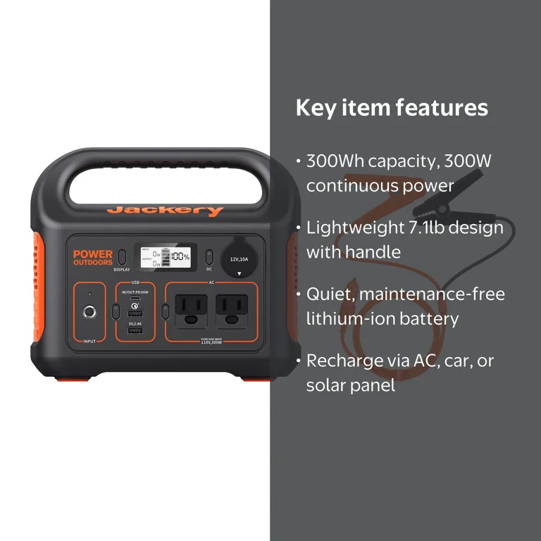 Jackery Explorer 290 Plus Portable Power Station, 300Wh - Walmart.com
