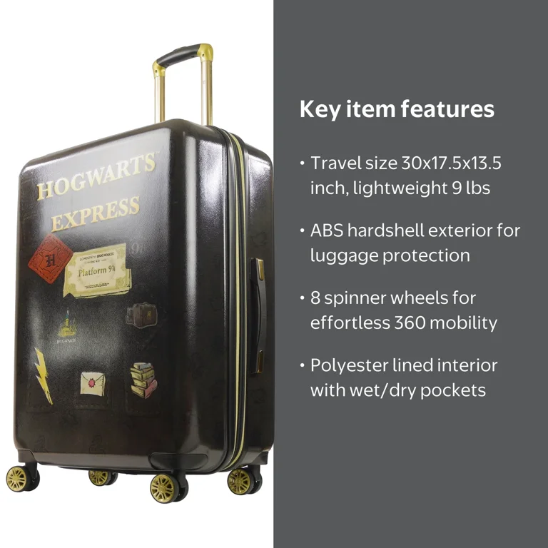 Harry Potter 29 Rolling Luggage - Hogwarts Express, Spinner Wheels