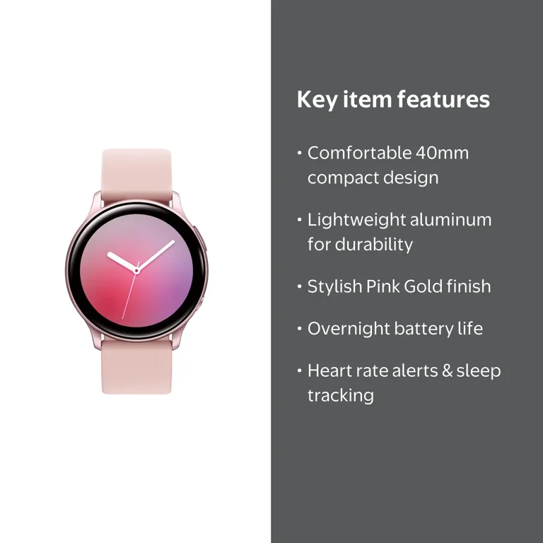 Samsung Galaxy Active 2 Wearable Smartwatch, Health & Sport