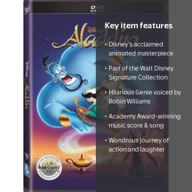 Disney, DVD, Aladdin Signature Collection, Animation Rated G